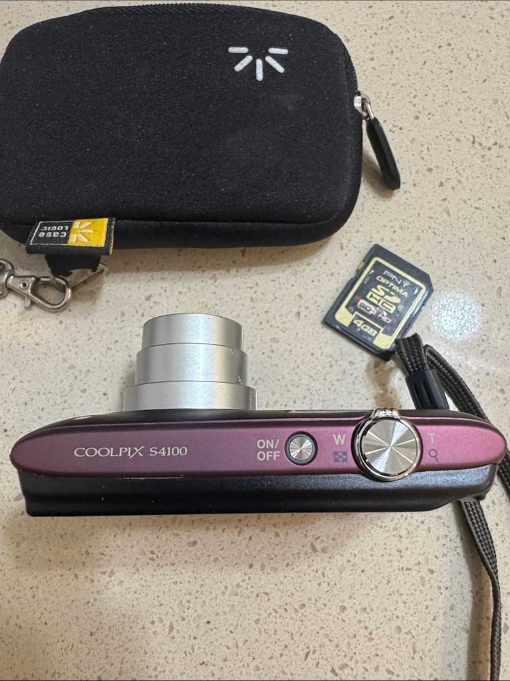 Nikon COOLPIX Compact Digital Camera - Plum S4100